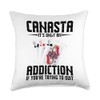 Canasta Partner Cards with Point Values Score Sheets Canasta Throw