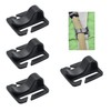 4-Pack Black Water Bladder Tube Clips,Plastic Sternum Strap Tube Pipe