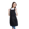 NOBONDO 12 Pack Bib Apron - Unisex Black Apron Bulk