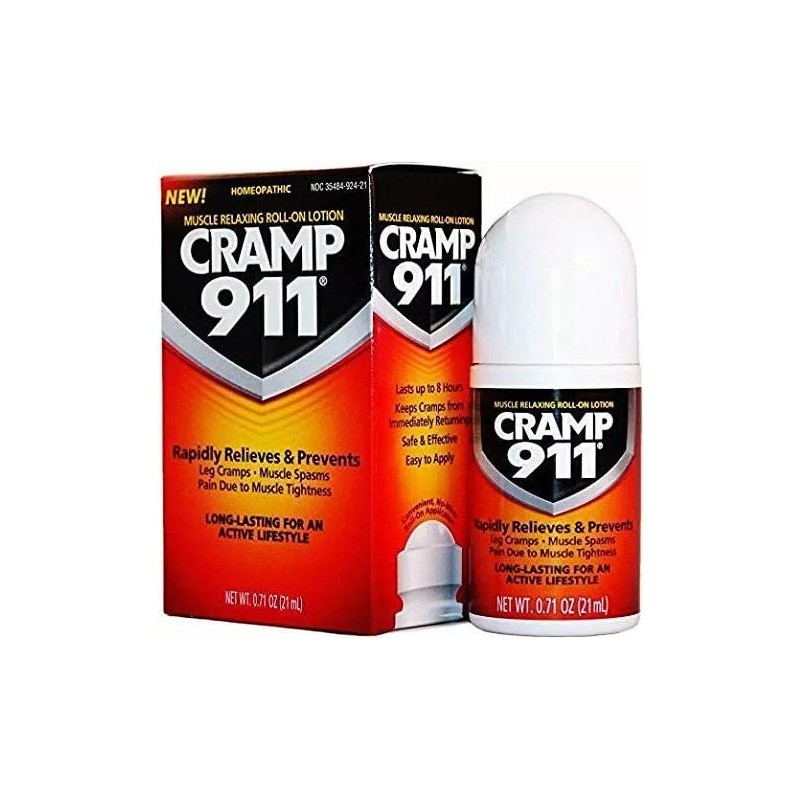 Cramp 911 Muscle Relaxing Roll-On Lotion 0.71 oz (21 ml),