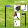 kinna Outdoor Solar Path Lights Waterproof Landscape Pathway Light with