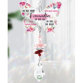 Blumuze Gifts for girlfriend, crystal sun catcher gifts for best friend, best friend, birthday gifts, friendship gifts for women for anniversary, Christmas