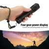 Strong Light Flashlight Aluminum Alloy USB Rechargeable Telescopic Zoom White