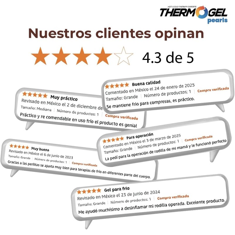 Thermo Gel Pearls Compresa Térmica para Frío M y G
