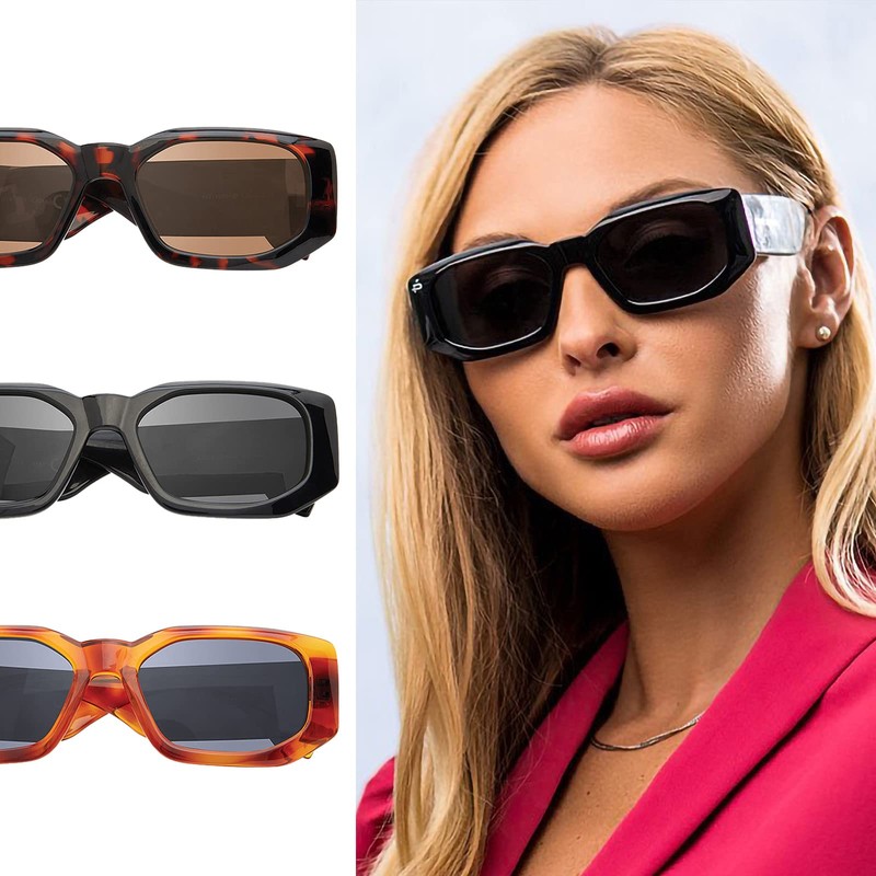 Prive Revaux The Paris Rectangular Sunglasses – Handcrafted, Polarized, 100%