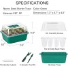 VIVOSUN 12-Pack Seed Starter Trays 144-Cell Germination Reusable Humidity Domes