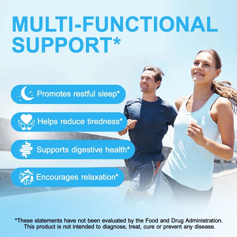 Magnesium complex supplement: 1000mg of 8-element magnesium, 90 capsules