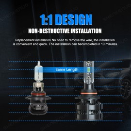 Shenkenuo 9005 HB3 LED Headlight CSP Bulbs Conversion Kit 6000K White