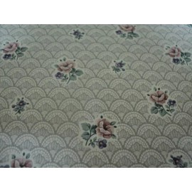 MINI Graphics DOLLHOUSE WALLPAPER- SHEER LACE- GRAY- MNG3253