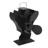 Heat Powered Stove Fan Self Starting Heat Resistant Aluminum Alloy