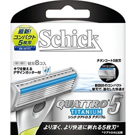 Schick Chic Schick Quattro 5 Titanium Replacement Blade, Single Item, 8 Replacement Blades