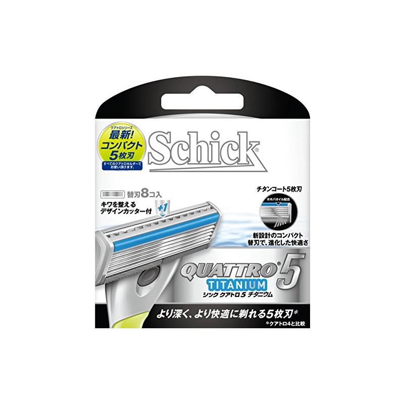 Schick Chic Schick Quattro 5 Titanium Replacement Blade, Single Item,