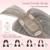 SEGO Grey Hair Toppers for Women Real Human Hair With