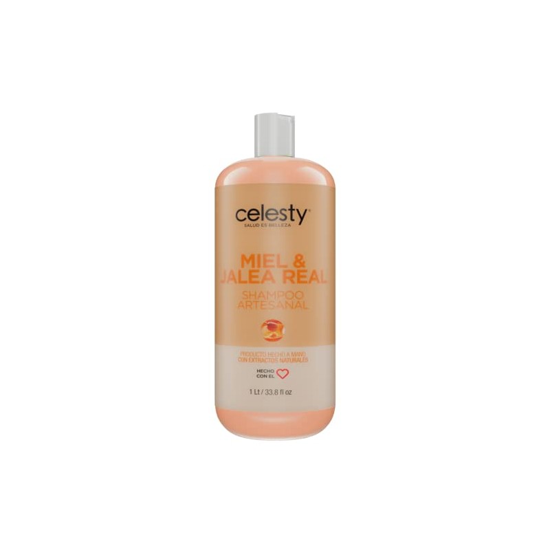 Celesty Shampoo Artesanal de Miel Organica Jalea Real 1lt