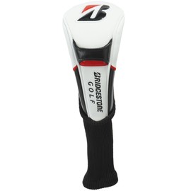 Bridgestone HC2501 WH Tour Series Headcover (Sock Type) for Fairway Woods, 2025 Model