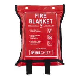 Firechief SVB3/K100-P Premium Kitemarked Fire Blanket | Large Fire Blanket (1.2 m x 1.8 m) | Suited To Use In Kitchen, Study, Garage, Caravan