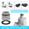 YJSDDNTY 2er Set Poolschlauch Adapter Set Poolpumpe Schlauchadapter für 40