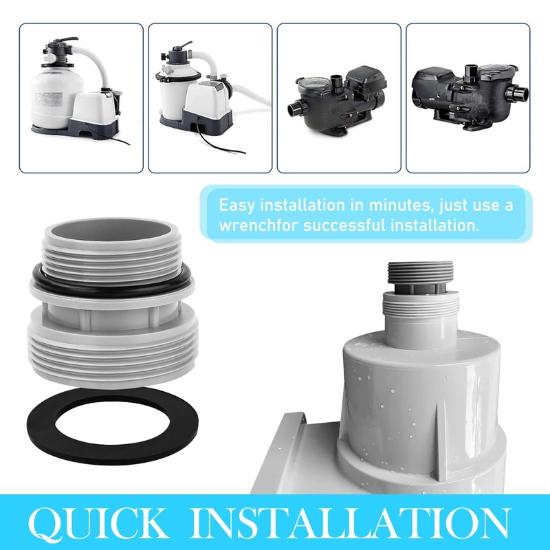 YJSDDNTY 2er Set Poolschlauch Adapter Set Poolpumpe Schlauchadapter für 40