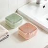 Adorila Small Travel Soap Case with Removable Drainage Tray, Pack