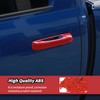 JeCar Red Door Handle Cover Trim Fit for Dodge RAM