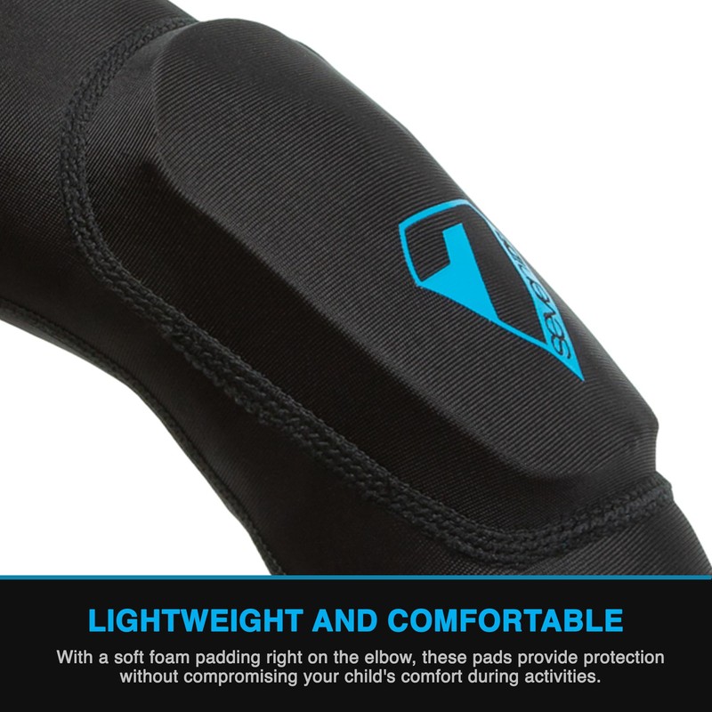 7iDP Transition Kids Elbow Pads – Ages 3-6, No-Strap Lightweight