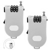 Pack of 2 Cable Lock, Retractable Cable Lock Combination Lock