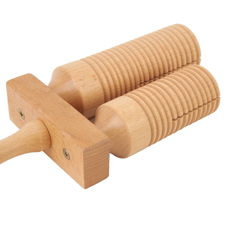 Chinese Bangzi Wooden Cylinder Clapper Treble Bass Percussion Musical Instruments