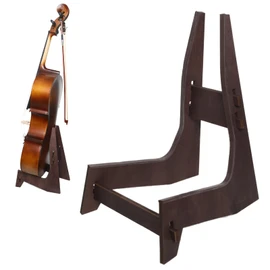 Cello Stand, Wooden Cello Stand with Bow Holder,Detachable full-size cello stand.Stand for 1/2, 1/4, 3/4, 1/8, 7/8 Cello