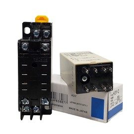 DC12V H3Y-2 Delay Timer Time Relay 0-60S Second & Base Socket DPDT 8-Pin (DC 12V)