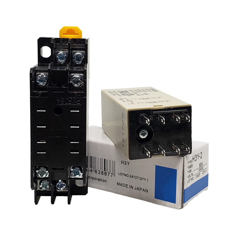 DC12V H3Y-2 Delay Timer Time Relay 0-60S Second & Base