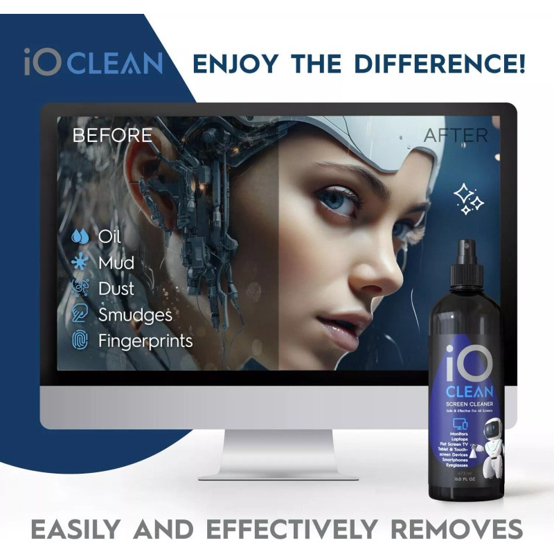 S-D-F-D Screen Cleaner Spray (16oz) – Best Large Kit for
