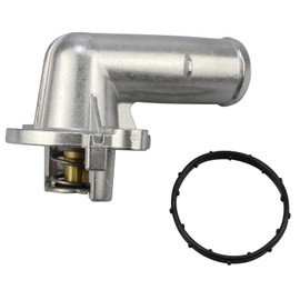Cildea 5184651AH Upgrade Aluminium Thermostat Housing Assembly Fit for 2011-2015 Dodge Durango Jeep Grand Cherokee 2012-2018 Jeep Wrangler JK 3.6L V6 Replaces 902-852 5184651AG 05184651AF