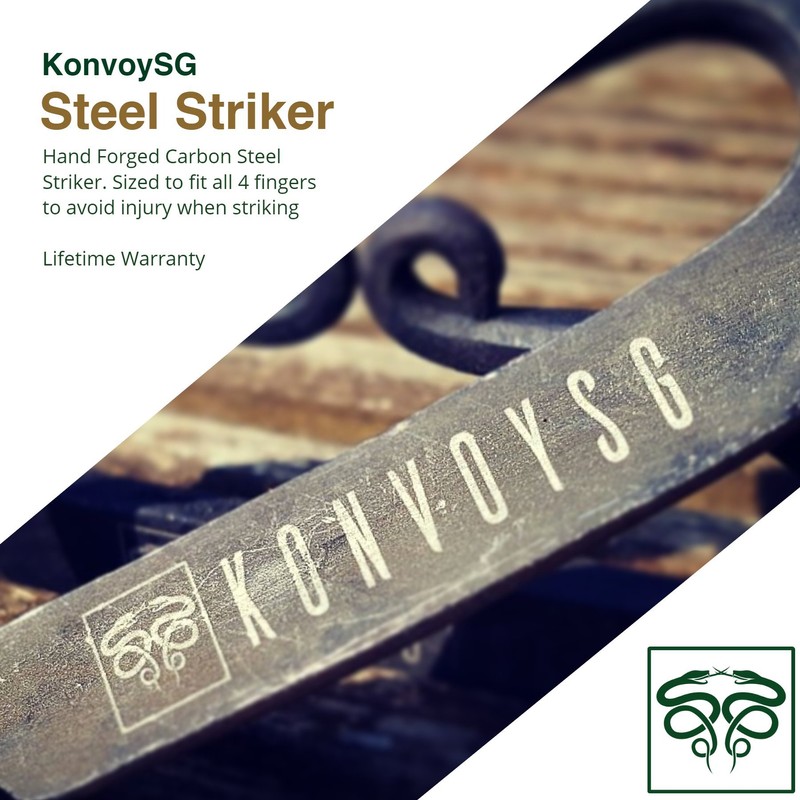 KonvoySG Carbon Steel Fire Striker Emergency Starter