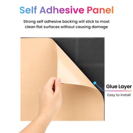 Fstop Labs Acoustic Foam Panels, 12 Pack Black 2'' X 12" X 12" Self-adhesive Mushroom Studio Wedge Tiles, Sound Panels Sound Proof Foam Panels Sound Proofing Padding For Wall