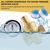 Pressure Regulator Water 3/4 Inch DN20, Brass Water Pressure Regulator