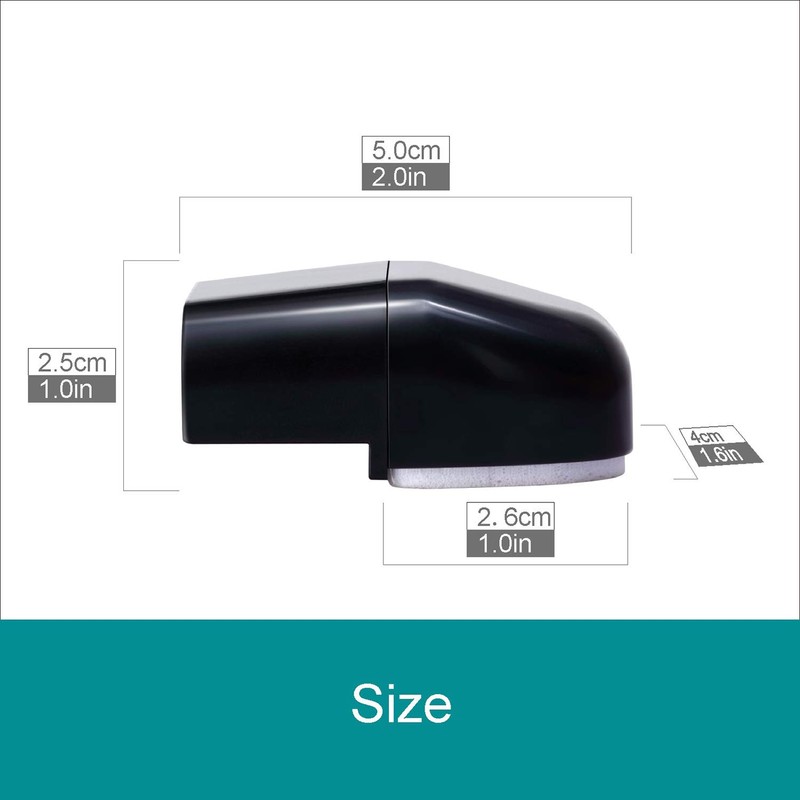 CITKOU 8Pcs Deer Whistles for Car Dual Construction Black