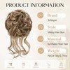 SOFEIYAN Messy Bun Hair Piece Curly Wavy Hair Bun Extensions