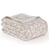 Super Soft Leopard Cheetah Print Beige Throw Blanket Twin Size