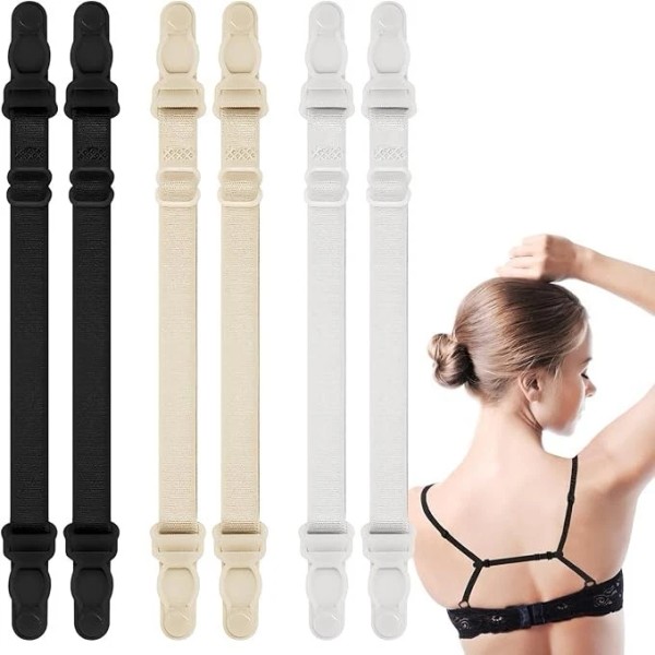 BRANDED Bra Strap Holders for Slipping, 6Pcs Bra Clips to