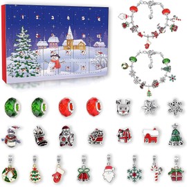 Girls Advent Calendar 2023 Charm Bracelets Making Kit for Kids Christmas Countdown Calendars
