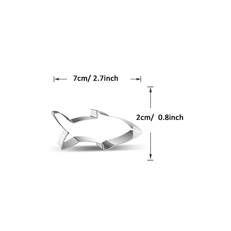 WDYJMALL Shark Fish Shape Cookie Cutter - B
