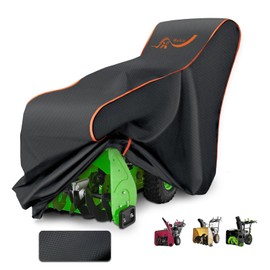 Snow Blower Cover, 24/26/28 inch Advanced 600D Heavy-Duty Waterproof Outdoor, Universal Snow Blower Cover Fit for PowerSmart, EGO, Honda, Ryobi, Cub Cadet, Ariens, Troy Bilt, Snow Joe, Toro - Grey