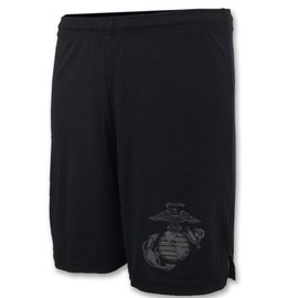 Armed Forces Gear Marines Men's PT Shorts (Black, MD)