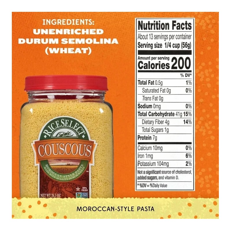RiceSelect Original Couscous 4-Pack - Moroccan-Style
