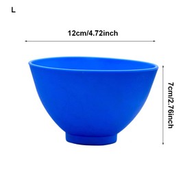 TopHomer 2PCS Flexible Rubber Mixing Bowl, 12 * 7CM Dental Alginate Plaster Mixing Bowl, Lightweight Reusable Flexible Not Sticky Bowls Dental Accessory