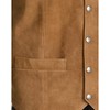 Scully Men's Calfskin Suede Snap Front Vest Rust X-