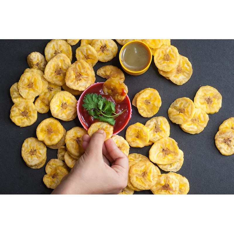 Iselitas | Plantain chip Salted Party Size Jar | Thin
