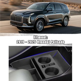 Neepiar Center Console Organizer Tray Compatible with 2019-2025 Hyundai Palisade Storage Box Insert Tray Interior Accessories (Lower Center Console Tray)