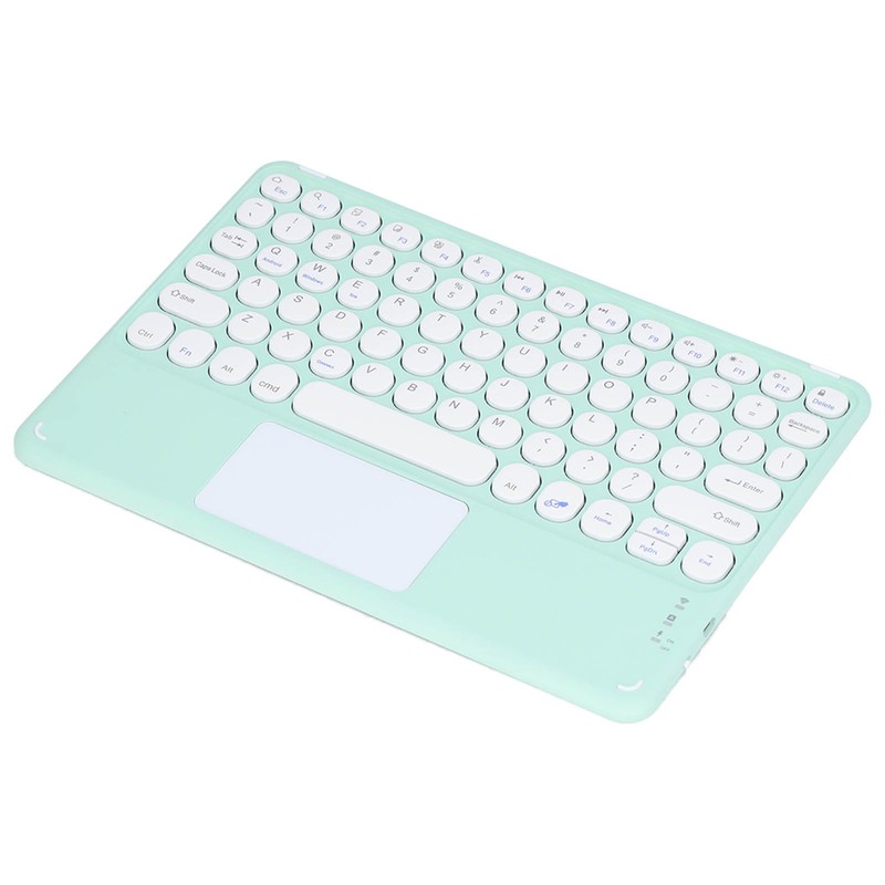 Touch Wireless Keyboard Round Keycaps Ergonomic Design Ultra Thin Smart