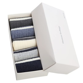 HUMAN FEELINGS Boys Socks,Athletic Socks for boy 4-12 Years,Pack of 5 Pairs Dress socks'Blue